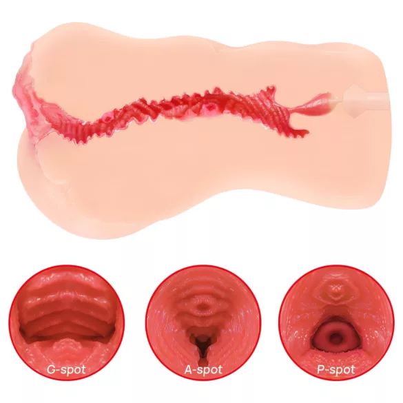 Kokos Onahole 001 XL - lebensechter Masturbator in Vaginenform (naturfarben)