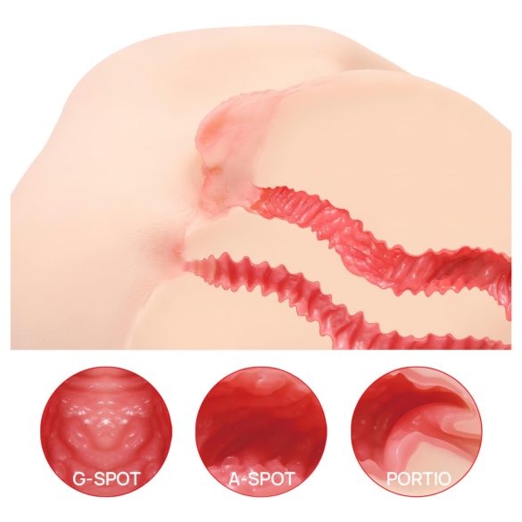 Kokos Vanilla 004 - realistische Torso-Masturbator (natur)