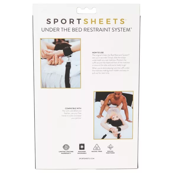 Sportsheets - Bettfessel-Set (schwarz)