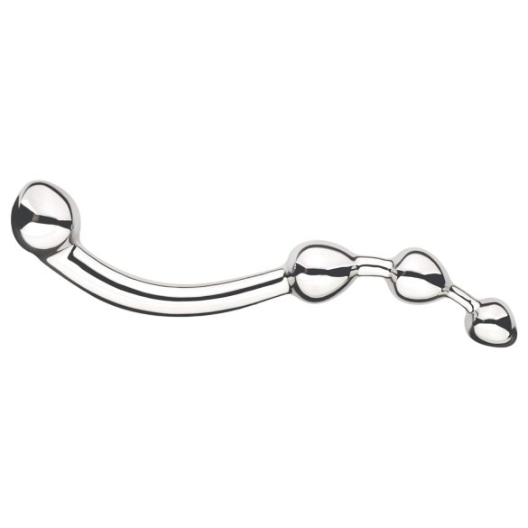 Njoy Fun Wand - Metall Anal- & G-Punkt Dildo (Silber)