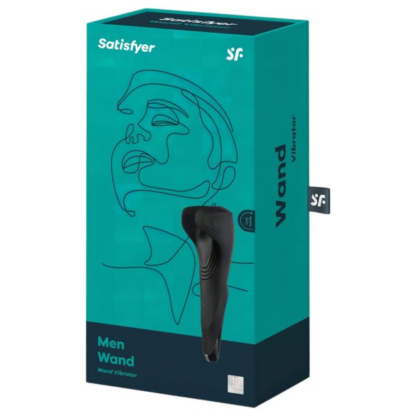 Satisfyer Men Wand - wasserdichter Akku-Eichelvibrator (schwarz)