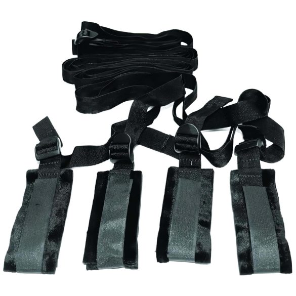 S&M - Bondage-Set zur Bettfesselung (schwarz)