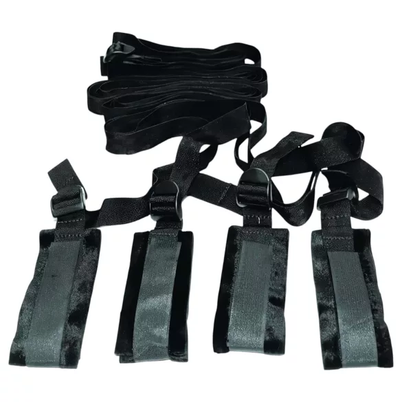 S&M - Bettfessel Bondage-Set (schwarz)