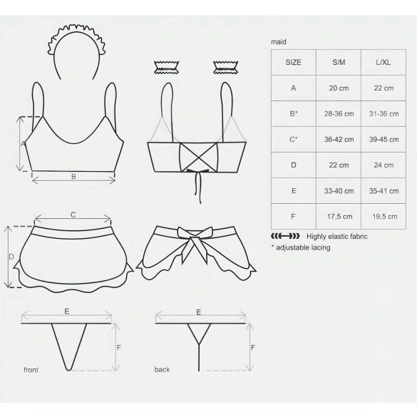 Obsessive Maid - Dienstmädchen Set (5-teilig)