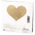 Bijoux Indiscrets Flash - glitzernde Herz-Brustwarzenaufkleber (gold)