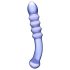 GLAS - Doppelseitiger Glas-Dildo (Transparent Lila)