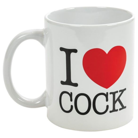Ich liebe Hähne - Tasse (schwarz)