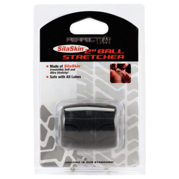 SilaSkin Hodenring & Stretcher (schwarz)