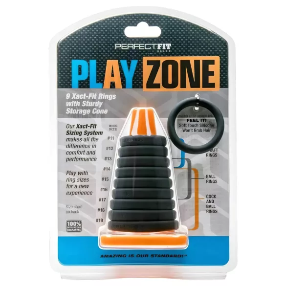 Perfect Fit - Play Zone - Penisring- und Dehner-Set (9-teilig)