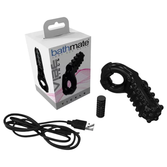 Bathmate Vibe Ring Tickle - vibrierender Penisring (schwarz)