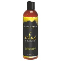   Intimate Earth Relax - Massageöl - Zitronengras-Kokos (120ml)
