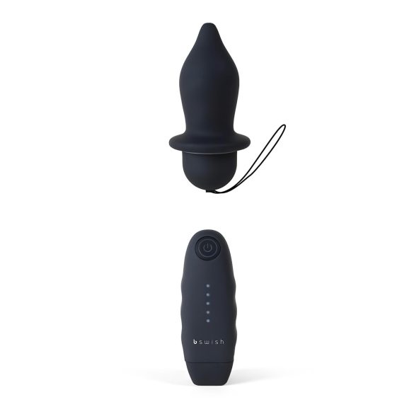 B SWISH Bfilled Classic - Funkiges Analvibrator mit Fernbedienung (Schwarz)