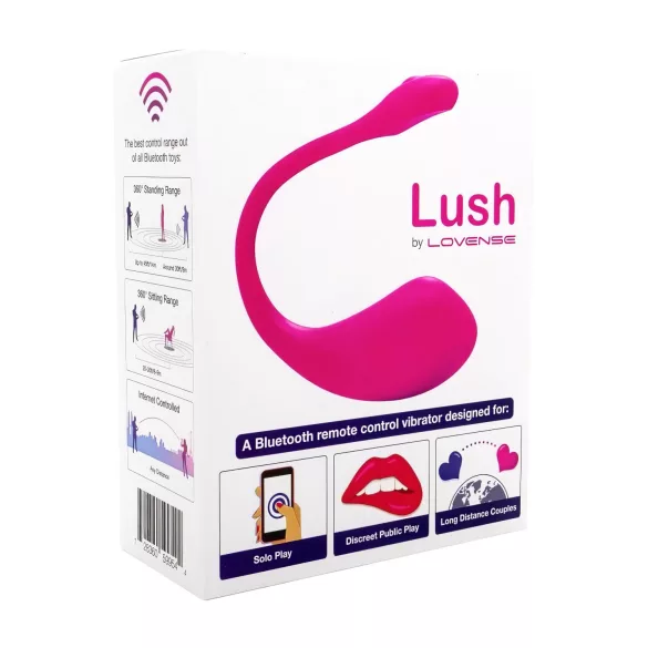 Lovense Lush 2 - tragbares app-gesteuertes Vibrations-Ei (Pink)