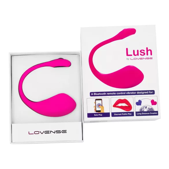 Lovense Lush 2 - tragbares app-gesteuertes Vibrations-Ei (Pink)