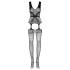 Obsessive F217 - Satinbow Netz-Set mit Muster - Schwarz (S-L)