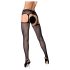 Obsessive S307 - Florales Strumpfhalter-Set - Schwarz (S-L)