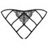 Obsessive Miamor - Netzspitze Damen-Slip mit offenem Design (Schwarz)