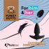 FEELZTOYS Funkybutts - Wiederaufladbares Anals-Vibrator-Set mit Fernbedienung (Schwarz)