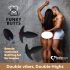 FEELZTOYS Funkybutts - Wiederaufladbares Anals-Vibrator-Set mit Fernbedienung (Schwarz)