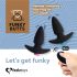 FEELZTOYS Funkybutts - Wiederaufladbares Anals-Vibrator-Set mit Fernbedienung (Schwarz)