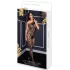 Baci - Schulterfreies Netzkleid mit Blumenmuster - Schwarz (S-L)