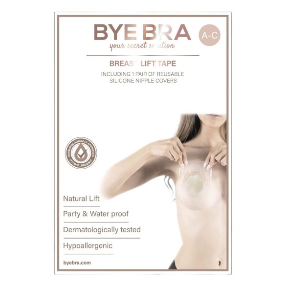 Bye Bra A-C - Unsichtbarer BH-Lifting-Patch - Hautfarbe (4 Paare)