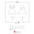 Obsessive 810-BAB-2 - Spitzen Babydoll und String (weiß)