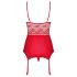 Obsessive Lovica - Spitze Strapstop & String (Rot)