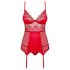 Obsessive Lovica - Spitze Strapstop & String (Rot)