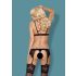 Obsessive 810-SEG-1 - Spitzen Dessous-Set (Schwarz) - L/XL