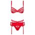 Obsessive Heartina - Dessous-Set (Rot)
