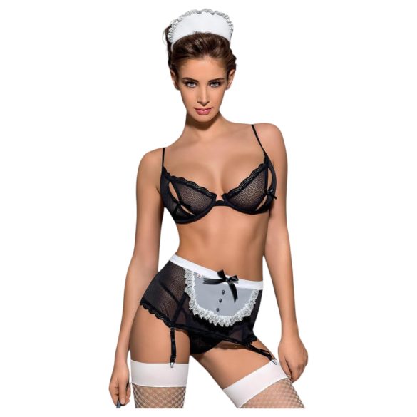 Obsessive Maidme - Dienstmädchen-Kostümset (6-teilig)