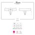 Obsessive Miamor - Verführerischer offener Spitzenstring für Damen (schwarz) - L/XL