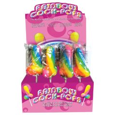   Rainbow Cock Pop - Penis-Lutscher (85g) - fruchtiger Geschmack