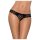Obsessive Miamor - Verführerischer offener Spitzenstring für Damen (schwarz) - XXL