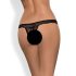 Obsessive Miamor - Verführerischer offener Spitzenstring für Damen (schwarz) - XXL