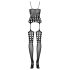 Obsessive G310 - Gepunktetes Netz-Set - Schwarz (XL-XXL)