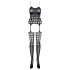 Obsessive G310 - Gepunktetes Netz-Set - Schwarz (XL-XXL)