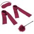 S&M - Satin Einsteiger Fesselsatz (Rot) - 4-teilig