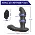 Hiross - Rotierender Anal-Vibrator (Schwarz)