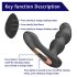 Hiross - Rotierender Anal-Vibrator (Schwarz)