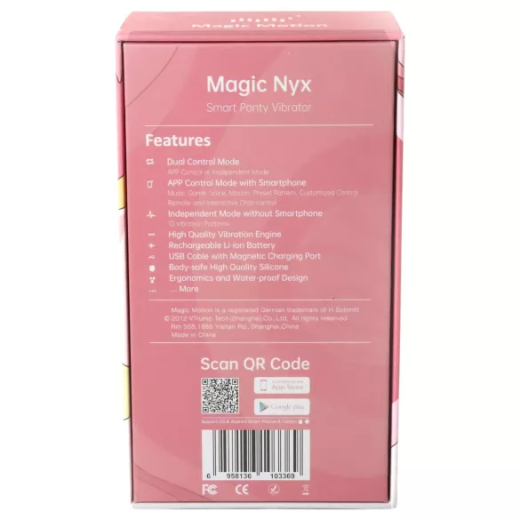 Magic Motion Nyx - wasserdichter Klitoris-Vibrator (Koralle)