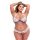 Baci Plus Size - Florales, Spitzen-BH-Set (Weiß)
