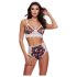Baci - Blumiger Spitzen-BH-Set mit hohem Bund - M/L