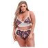 Baci Plus Size - Florale, Spitzen-BH-Set