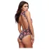 Baci - blumiges, spitzenbesetztes Body - M/L