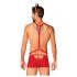 Obsessive Mr Reindy - Herren Rentier Kostüm (3-teilig) - Rot - L/XL