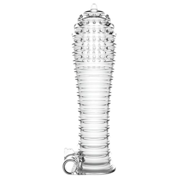 Lonely - Vibrierender, verdickender Penismantel (transparent)