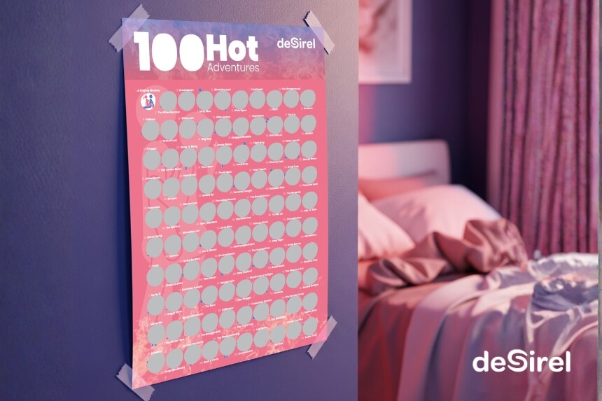 Desirel - 100 Sexpositionen Rubbelposter | Desirel.at Sexshop