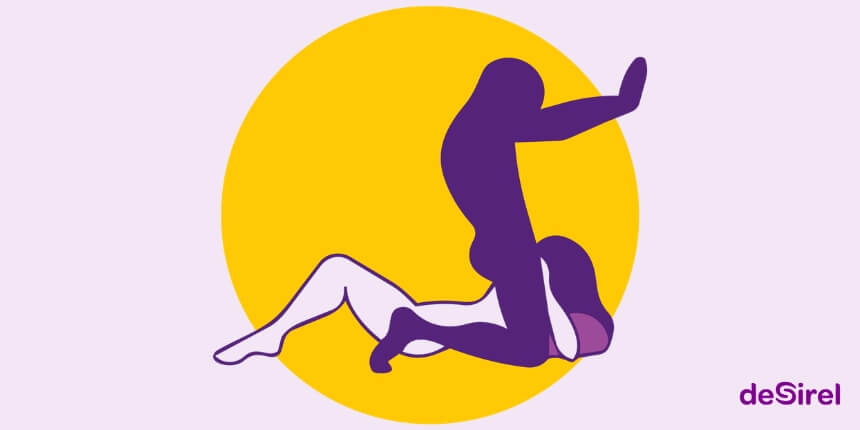 Sexstellung Nackenfreund mit dem Desirel Magic Sexkissen | Desirel.at Sexshop